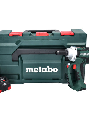 Metabo NP 18 LTX BL 5.0 remachadora ciega a batería 18 V 10 kN sin escobillas + 1x batería 5,5 Ah + metaBOX - sin cargador