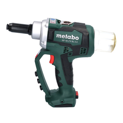 Metabo NP 18 LTX BL 5.0 Riveteuse sans fil 10 kN 18V  + 1x Batterie 5,5 Ah + Coffret MetaBOX - sans chargeur