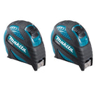 Makita B-57168 Mètre ruban 10 m Mètre ruban avec crochet magnétique - 2 pièces