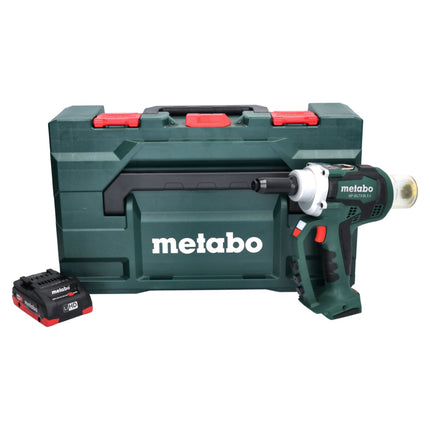 Metabo NP 18 LTX BL 5.0 Riveteuse sans fil 10 kN 18 V Brushless + 1x Batterie 4,0 Ah + Coffret MetaLoc - sans chargeur