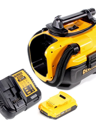 Aspirateur eau et poussière à batterie Dewalt DCV 582 14,4 - 18 V + 1x batterie 2,0 Ah + chargeur