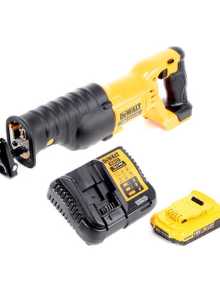 Dewalt DCS 380 D1 Akku Säbelsäge Reciprosäge 18 V + 1x Akku 2,0 Ah + Ladegerät