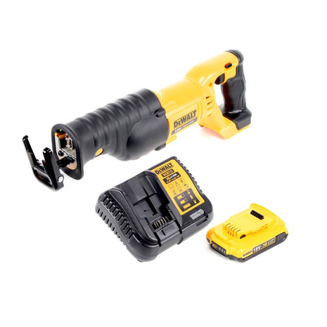 Scie sabre à batterie Dewalt DCS 380 D1 scie alternative 18 V + 1x batterie 2,0 Ah + chargeur