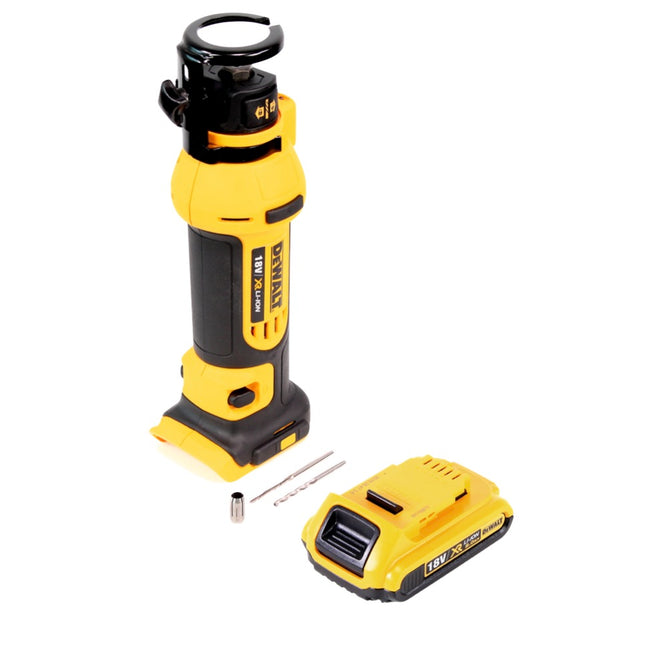 Fraiseuse pour cloisons sèches à batterie DeWalt DCS 551 N 18 V + 1x batterie 2,0 Ah - sans chargeur