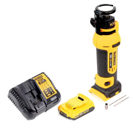 Fraiseuse pour cloisons sèches à batterie DeWalt DCS 551 D1 18 V + 1x batterie 2,0 Ah + chargeur