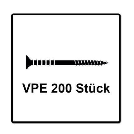 SPAX Vis d'ajustement 6,0 x 60 mm - Filetage avec rainures de maintien - Tête plate - T-STAR Plus - 4Cut - WIROX - 500pcs. (5x 161010600603)