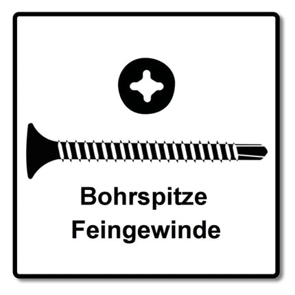 SPAX GIX-D 3,5 x 35 mm Vis pour cloisons sèches - 2000 pièces (2x 1991170350356)