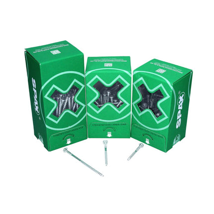 SPAX Vis de réglage 6,0 x 70 mm - 200 pièces ( 161010600703) filetage de réglage avec rainures de retenue tête plate T-STAR Plus 4Cut WIROX