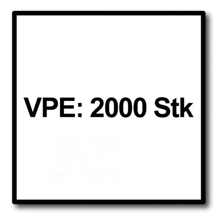 SPAX GIX-B 3,9 x 45 mm Vis pour cloisons sèches - 2000 pièces (2x 1891170390456)