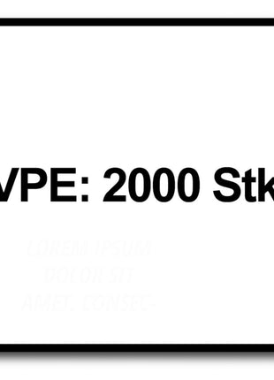 Vis pour cloisons sèches SPAX GIX-B 3,9 x 25 mm 2000 pièces (2x 1891170390256) tête trompette à filetage complet pointe aiguille fente cruciforme H2