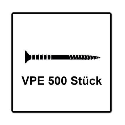 SPAX Justierschraube 6,0 x 110 mm 500 Stück ( 5x 161010601105 ) Justiergewinde mit Halterillen Flachkopf T-STAR Plus 4Cut WIROX - Toolbrothers