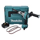 Makita DBS 180 T1J lime à bande sans fil 18 V 9 x 533 mm Brushless + 1x batterie 5,0 Ah + Makpac - sans chargeur