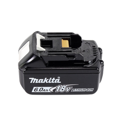 Makita DBS 180 G1J Lime à bande sans fil 18 V 9 x 533 mm Brushless + 1x batterie 6,0 Ah + Makpac - sans chargeur