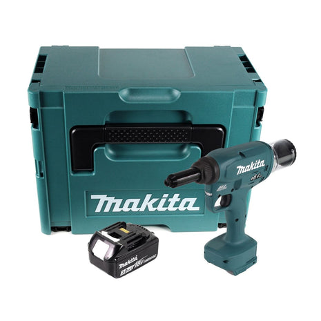 Makita DRV 250 F1J Outil de pose de rivets aveugles sans fil 18 V 20 kN brushless + 1x Batterie 3.0 Ah + Makpac - sans chargeur