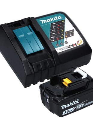 Makita DRV 250 RF1J remachadora a batería 18 V 20 kN sin escobillas + 1x batería 3,0 Ah + cargador + Makpac