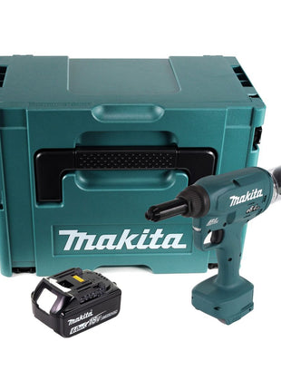 Makita DRV 250 G1J remachadora a batería 18 V 20 kN sin escobillas + 1x batería 6,0 Ah + Makpac - sin cargador