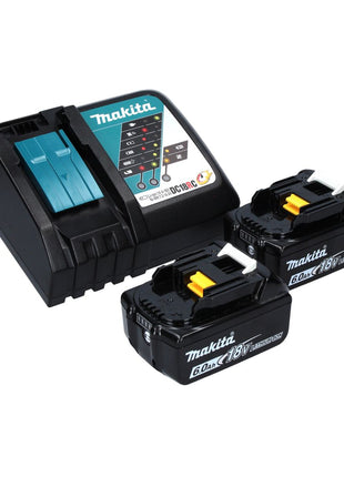 Makita DRV 250 RGJ remachadora a batería 18 V 20 kN sin escobillas + 2x batería 6,0 Ah + cargador + Makpac