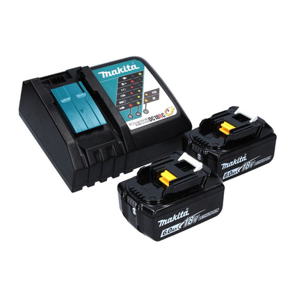 Makita DRV 250 RGJ  Outil de pose de rivets aveugles sans fil 18 V 20 kN brushless + 2x Batteries 6.0 Ah + Chargeur + Makpac