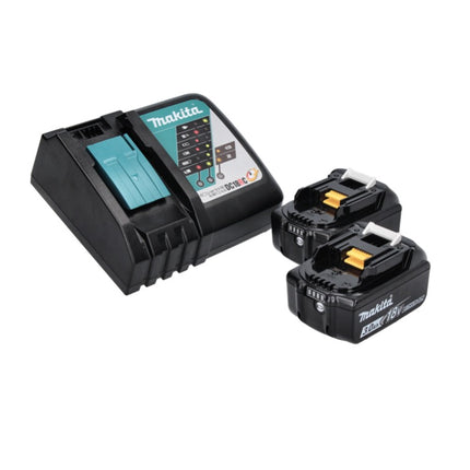 Makita DLX 2221 JX2 combo kit 18 V avec DHP 483 40 Nm + DTD 155 140 Nm sans balais + 2x batterie 3,0 Ah + chargeur + Makpac