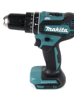 Makita DLX 2334 J Kit Kombo sans fil 18 V : 1x DHP 485 50 Nm sans balai + 1x DGA 504 125 mm sans balai + 3x Batteries 3,0 Ah + Chargeur + Coffret Makpac