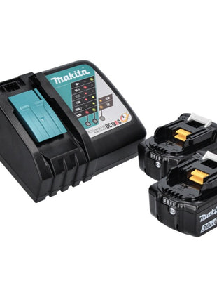 Makita DLX 2131 J Kit combo 18 V DHP 482 blanc 62 Nm + DTD 152 165 Nm + 2x Batteries 3,0 Ah + Chargeur + Makpac