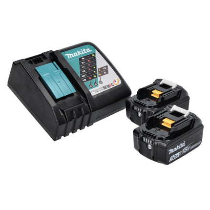 Makita DLX 2131 J Kit combo 18 V DHP 482 blanc 62 Nm + DTD 152 165 Nm + 2x Batteries 3,0 Ah + Chargeur + Makpac