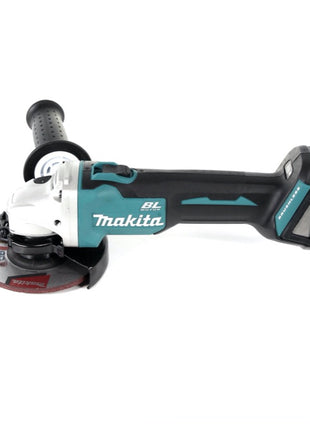 Makita DHP 482 STMX Perceuse-visseuse à percussion sans fil 18 V 62 Nm + Scie sauteuse DJV 180 + Meuleuse d'angle DGA 504 125 mm + 2x Batteries 5,0 Ah + Chargeur + Makbox Maxi + Planche à roulettes