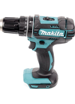 Makita DHP 482 STMX Akku Schlagbohrschrauber 18 V 62 Nm + DJV 180 Stichsäge + DGA 504 Winkelschleifer 125 mm + 2x Akku 5,0 Ah + Ladegerät + 2x Makbox + Rollbrett