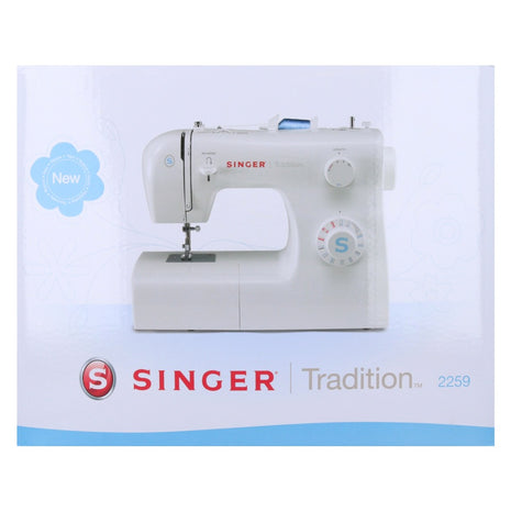 Singer 2259 Machine à Coudre Tradition 60 Watt 700 tr/min, longueur de point de 4 mm, largeur de point de 5 mm