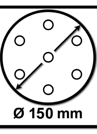 Festool STF D150/48 Schleifscheiben Granat P240 150 mm 100 Stk. ( 575168 ) für RO 150, ES 150, ETS 150, ETS EC 150, LEX 150, WTS 150, HSK-D 150 - Toolbrothers