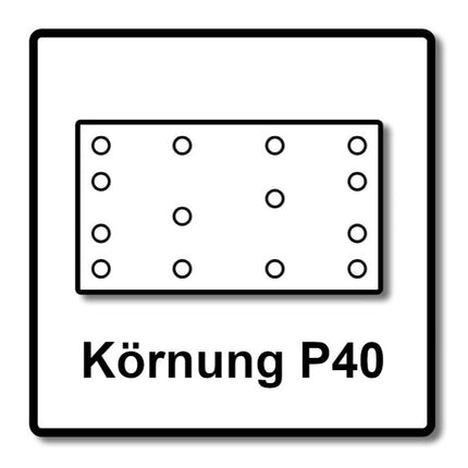 Festool STF 80x133 bandes abrasives Garnet P40 80 x 133 mm 200 pièces (4x 497117) pour curseurs RTS 400, RTSC 400, RS 400, RS 4, LS 130