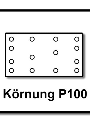 Festool STF 80x133 RU2/50 Bande abrasive Rubin 2 P100 80 x 133 mm, pour ponceuses vibrantes RTS 400, RTSC 400, RS 400, RS 4, LS 130, 200 pcs. (4x 499049)