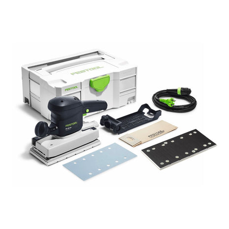 Lijadora orbital deslizante Festool RS 200 EQ-Plus 330 W 115 x 225 mm (567841) + zapata de lijado SSH STF 115x225/10 (483679) + Systainer