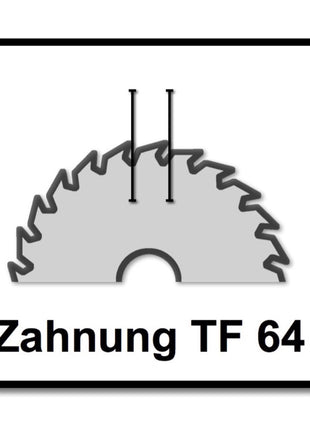 Festool Spezial Kreissägeblatt Set 2x HW 216 x 30 x 2,3 mm TF64 216 mm ( 2x 500122 ) 64 Zähne - Toolbrothers