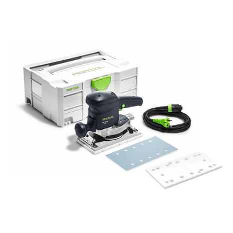 Festool RS 100 CQ-Plus corredera de engranaje 520 W 115 x 221 mm + 1x zapata de lijado + Systainer