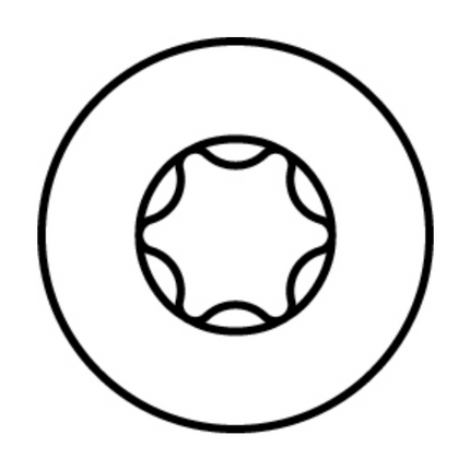 HECO MULTI MONTI plus F Vis d'ancrage 6,0x80mm, Vis à béton, Tête fraisée, T-Drive, Zinguée bleue, A2K, 50 pcs. (48501)