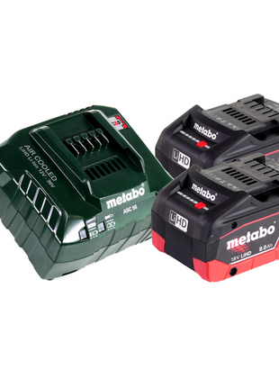 Metabo BS 18 LTX BL I perceuse-visseuse sans fil 18 V 120 Nm + 2x batteries 8,0 Ah + chargeur + métaBOX