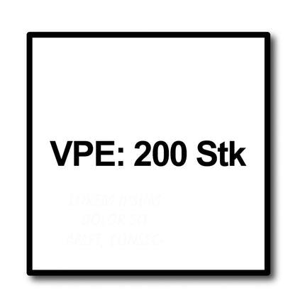 HECO MULTI MONTI plus SS Vis d'ancrage 7,5 x 40 mm, Vis à béton, Tête hexagonale avec écrou, Galvanisée Bleu, A2K - 200 pcs. ( 2x 48389 ).