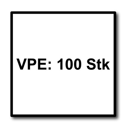 HECO MULTI MONTI plus SS Vis d'ancrage 7,5 x 100 mm - Vis à béton - Tête hexagonale avec écrou - Galvanisée bleu - A2K - 100 pcs. ( 2x 49817 ).