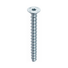 HECO MULTI MONTI plus F anclaje de tornillo 6,0 x 80 mm 200 piezas (4x 48501) tornillo para hormigón, cabeza avellanada, accionamiento en T, galvanizado azul, A2K