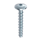 HECO MULTI MONTI plus MS anclaje de tornillo 7,5 x 60 mm 100 piezas (2x 52374) tornillo para hormigón cabeza redonda plana T-Drive galvanizado azul A2K