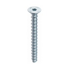 HECO MULTI MONTI plus F anclaje de tornillo 6,0 x 70 mm 400 piezas (4x 48499) tornillo para hormigón, cabeza avellanada, accionamiento en T, galvanizado azul, A2K