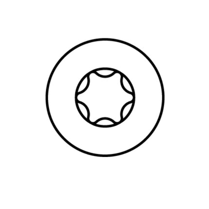 HECO MULTI MONTI plus MS Vis d’ancrage pour rails de montage, 7,5 x 50 mm, Vis à béton, Tête ronde plate, T-Drive, Zinguée blanc, A2K - 400 pcs. (4x 49856)