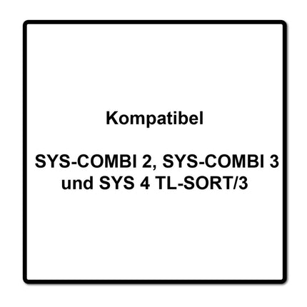 Festool Einsatzboxen Set 60x60/120x71 3xFT ( 201124 ) 17 tlg. für SYS-COMBI 2, SYS-COMBI 3 und SYS 4 TL-SORT/3 - Toolbrothers