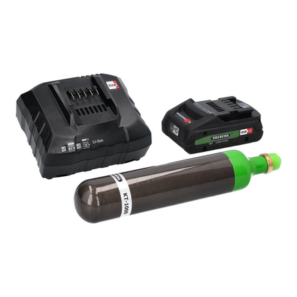 Prebena PKT 8 RKP100 SET 4 Cloueur hybride sans fil 18 V 65 - 100 mm + 1x Batterie 4,0 Ah + Chargeur (CAS)