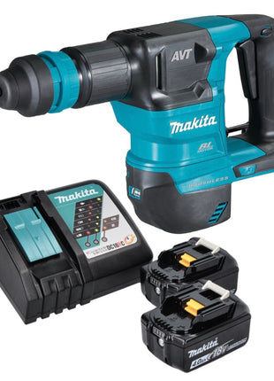 Makita DHK 180 RM marteau perforateur à batterie 18 V 3,1 J SDS Plus Brushless + 2x batterie 4,0 Ah + chargeur