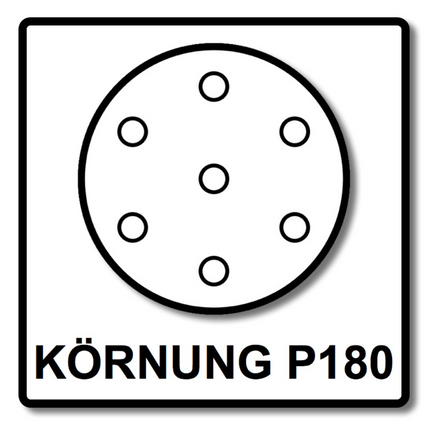 Mirka BASECUT Disques abrasifs auto-agrippants 150 mm, P180, 15 trous, 100 pcs. ( 2261109918 )