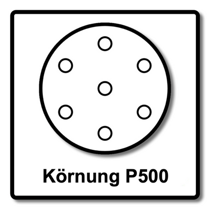 Mirka BASECUT Disques abrasifs auto-agrippants 150 mm, P500, 15 trous, 100 pcs. ( 2261109951 )