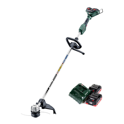 Metabo FSD 36-18 LTX BL 40 Débroussailleuse sans fil 36 V ( 2x 18 V ) Poignée ronde Brushless + 2x batterie 4,0 Ah + chargeur