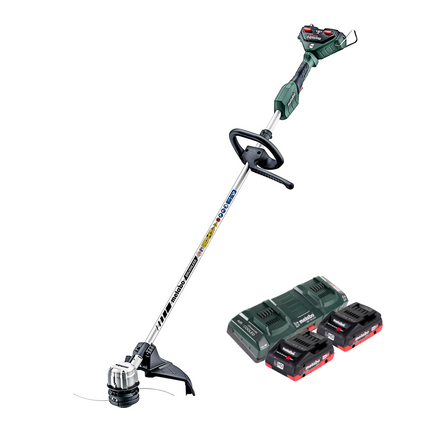 Metabo FSD 36-18 LTX BL 40 Débroussailleuse sans fil 36 V ( 2x 18 V ) Poignée ronde Brushless + 2x batterie 4,0 Ah + double chargeur